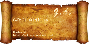 Gál Aléna névjegykártya